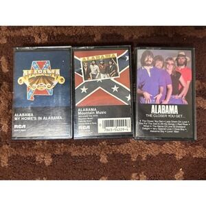 Alabama Cassette Tape Lot 3 Albums Mountain Music The Closer You Get My Home RCA